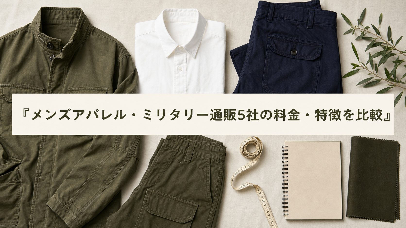 メンズアパレル・ミリタリー通販5社の料金・特徴を比較｜WAIPERを軸に選ぶ